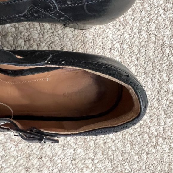Clarks black heels strappy Mary Jane size 9 - Picture 4 of 10
